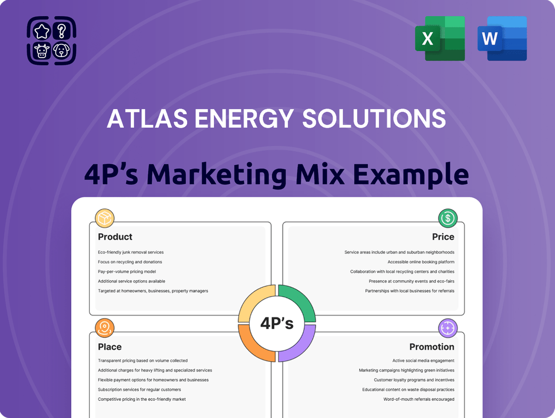 Atlas Energy Solutions Marketing Mix