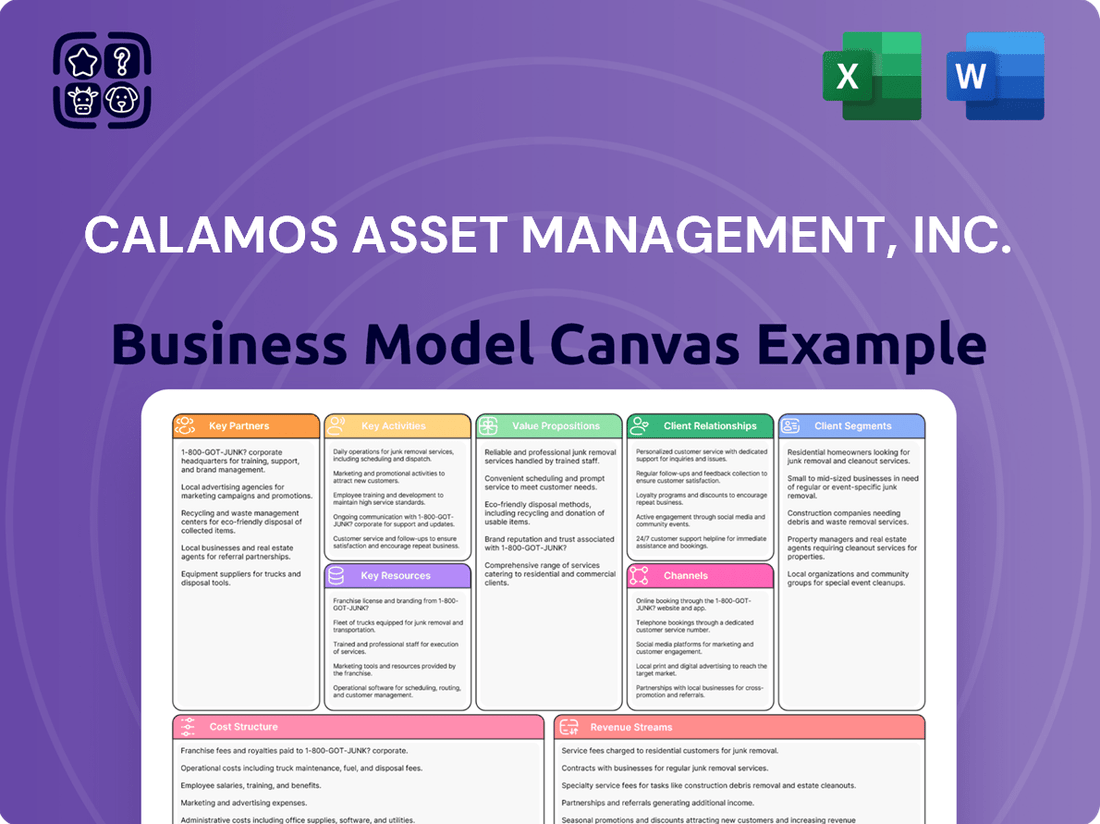 Calamos Asset Management, Inc. Business Model Canvas