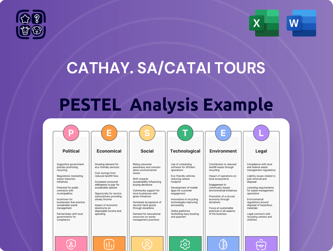 Cathay. SA/Catai Tours PESTLE Analysis