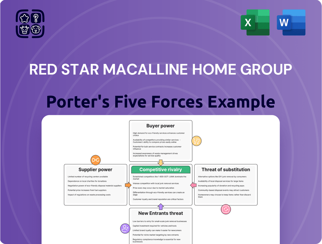 Red Star Macalline Home Group Porter's Five Forces Analysis