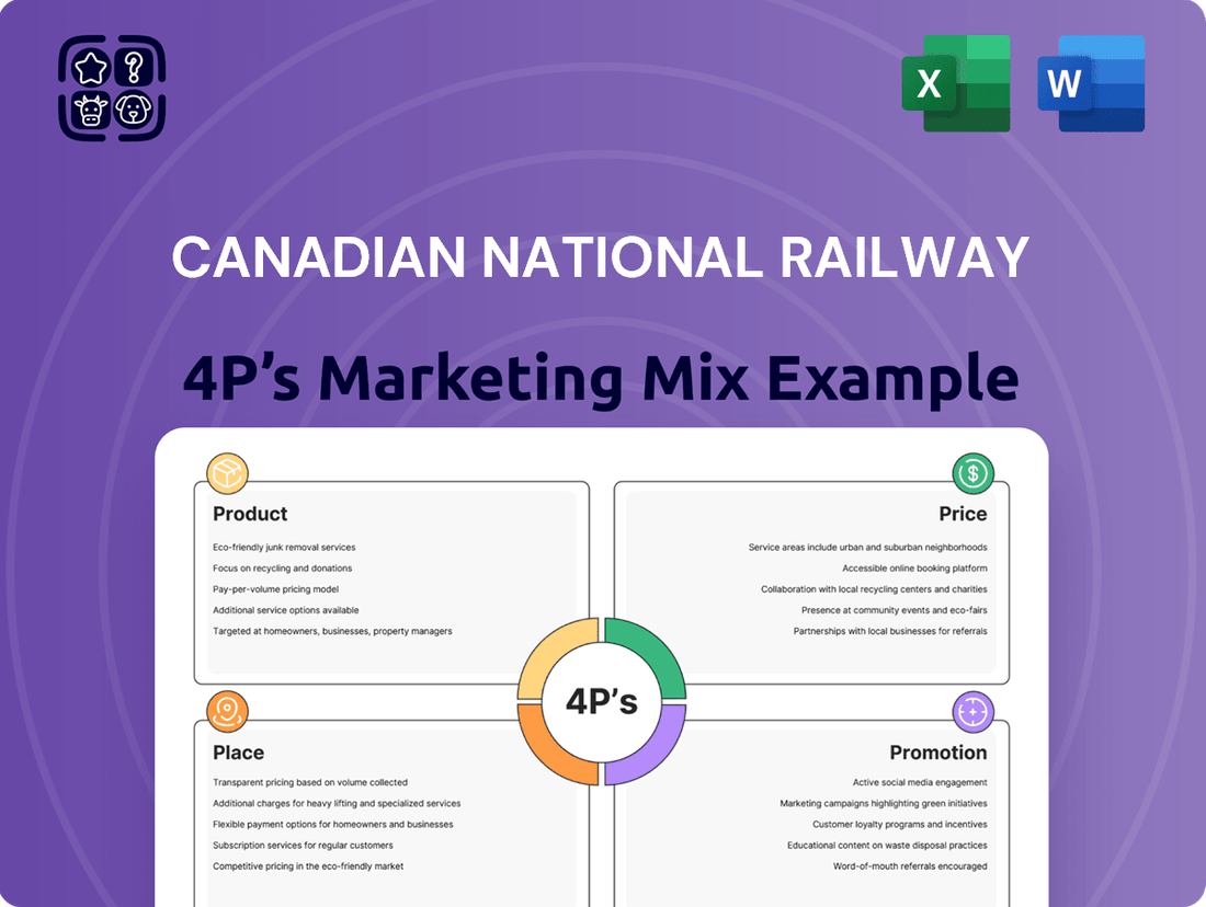 Canadian National Railway Marketing Mix