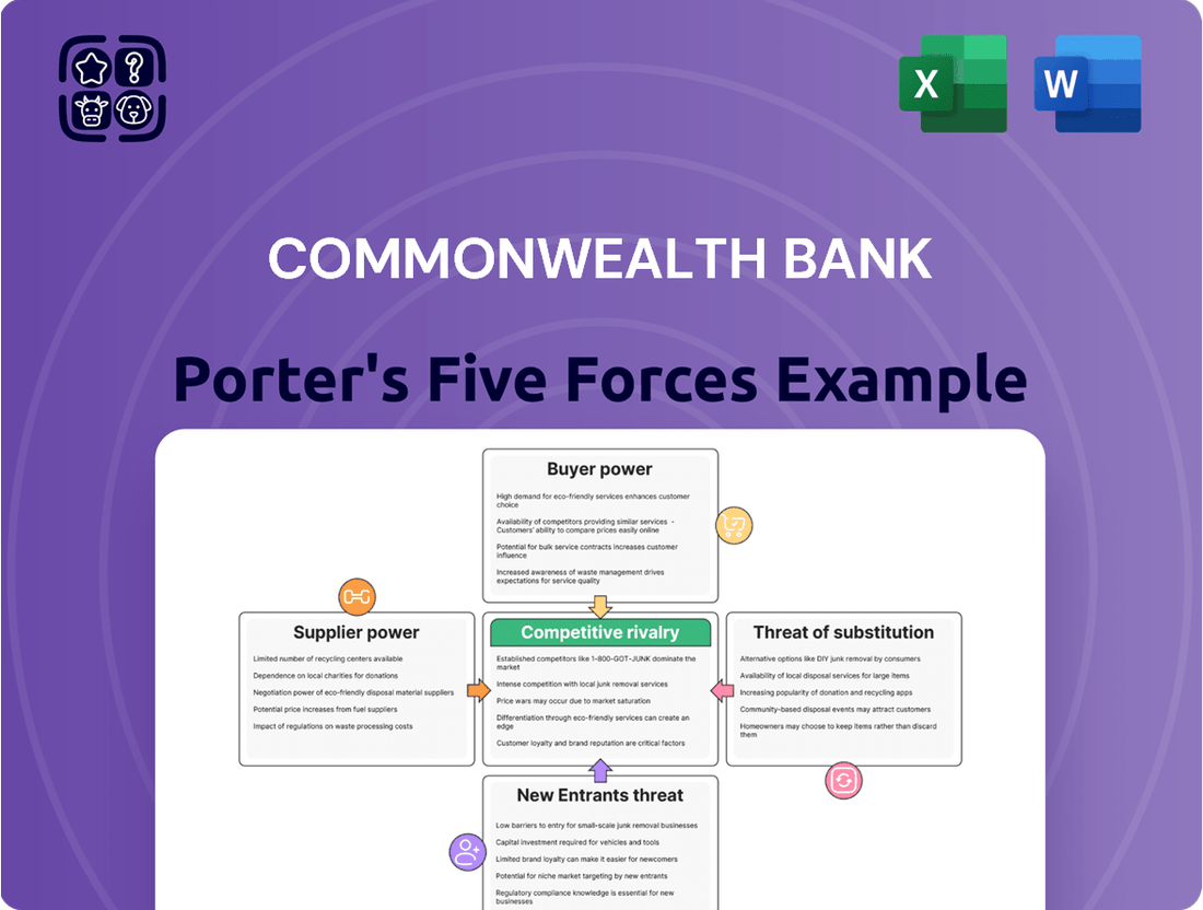 Commonwealth Bank Porter's Five Forces Analysis