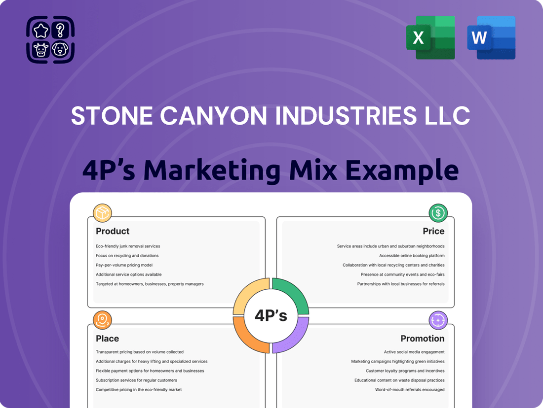 Stone Canyon Industries LLC Marketing Mix