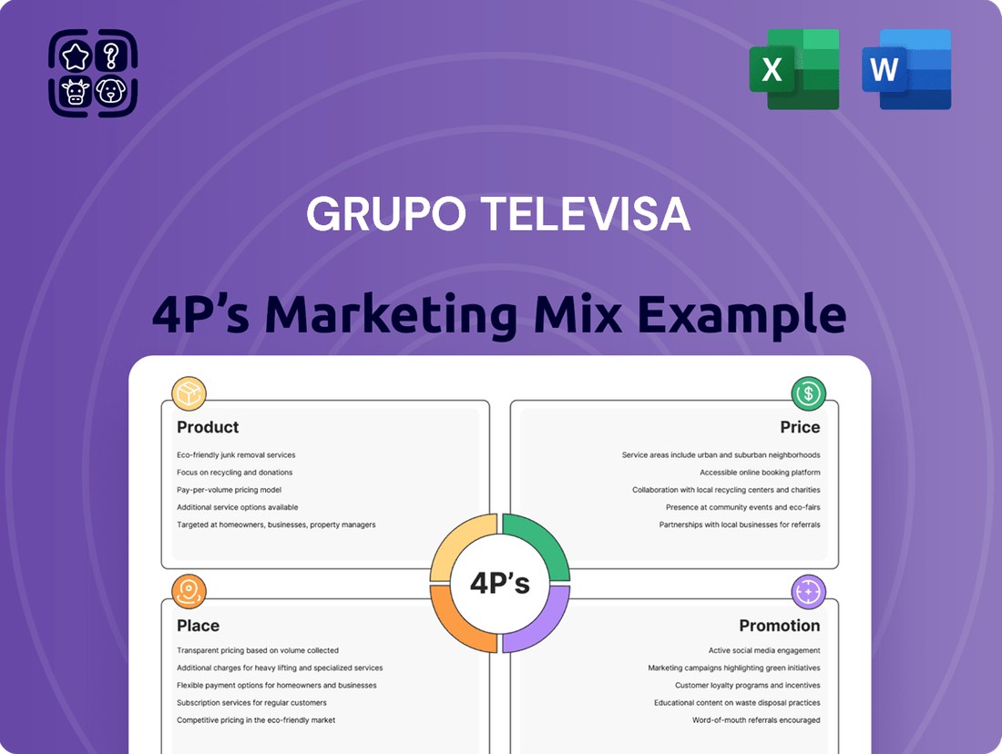 Grupo Televisa Marketing Mix