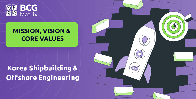 What are Mission Vision & Core Values of Korea Shipbuilding & Offshore Engineering Company?
