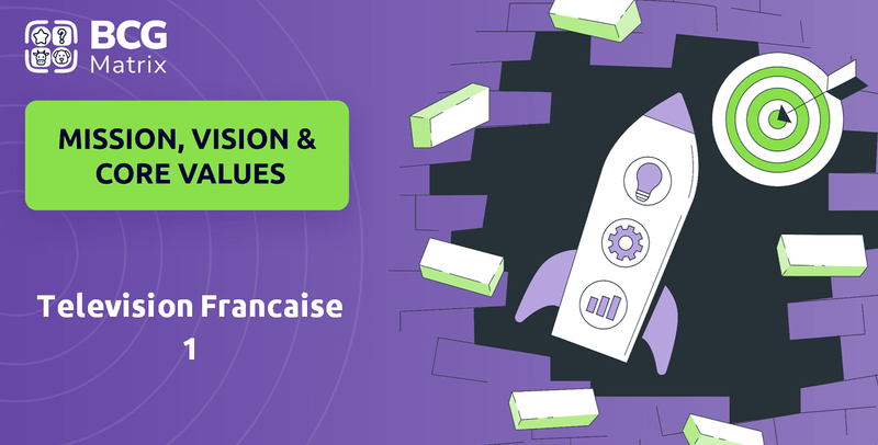 What are Mission Vision & Core Values of Television Francaise 1 Company?