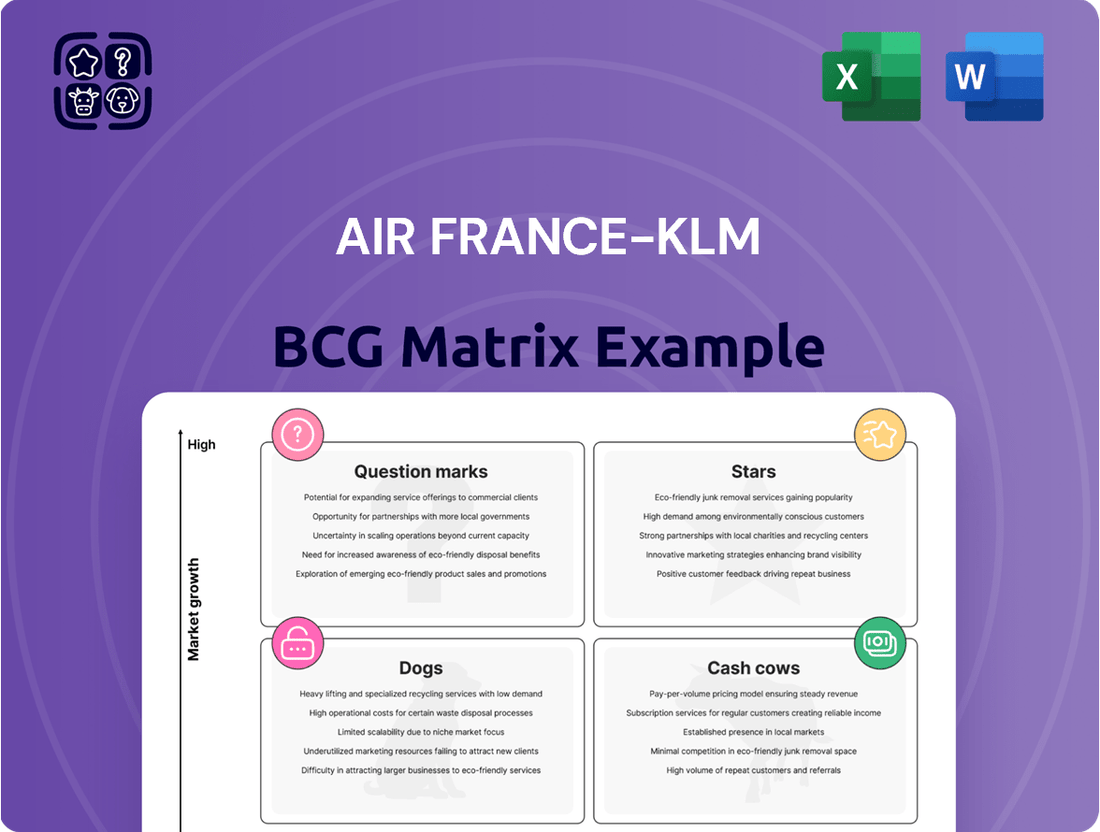 Air France-KLM Boston Consulting Group Matrix