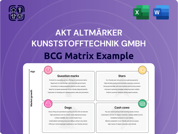 AKT Altmärker Kunststofftechnik GmbH Boston Consulting Group Matrix