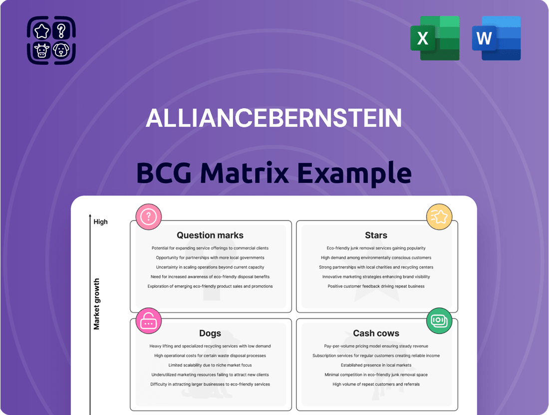 AllianceBernstein Boston Consulting Group Matrix