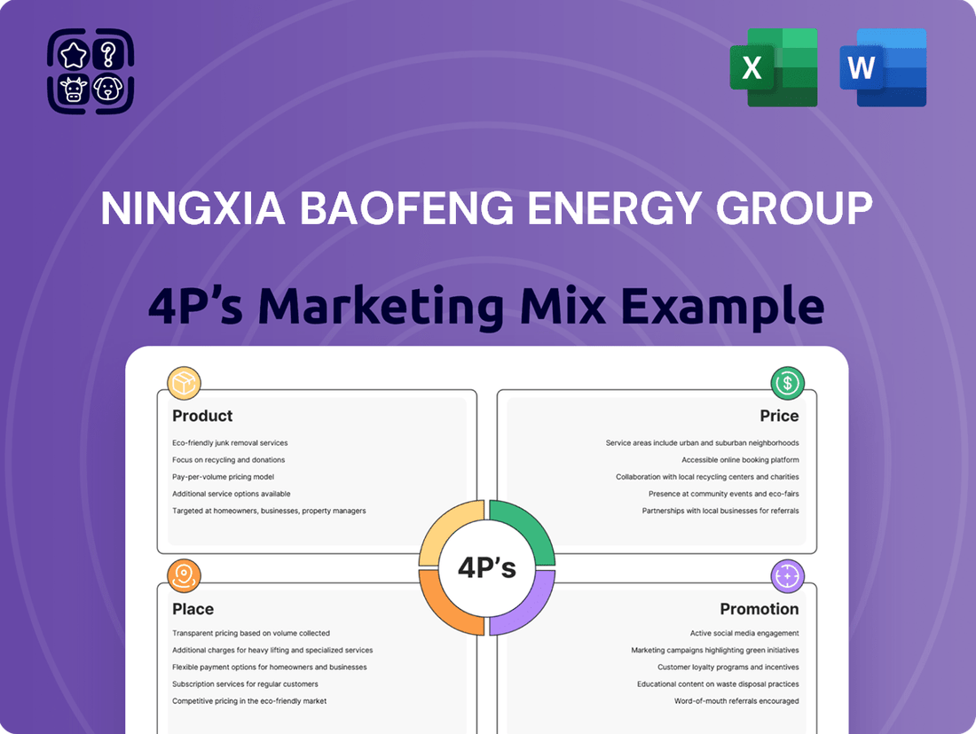 Ningxia Baofeng Energy Group Marketing Mix