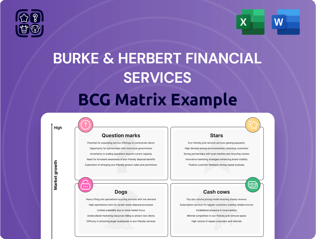 Burke & Herbert Financial Services Boston Consulting Group Matrix