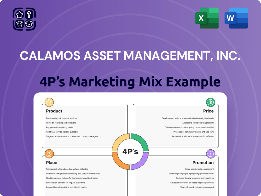 Calamos Asset Management, Inc. Marketing Mix