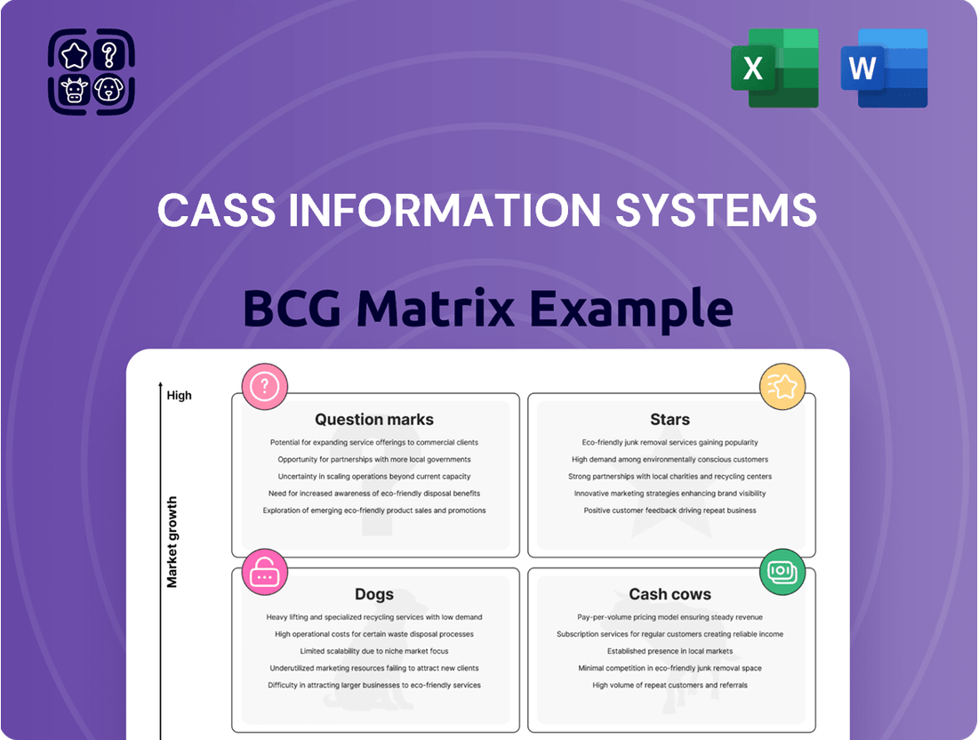 Cass Information Systems Boston Consulting Group Matrix