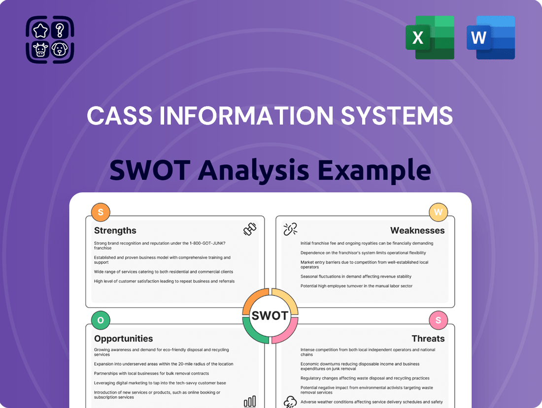Cass Information Systems SWOT Analysis