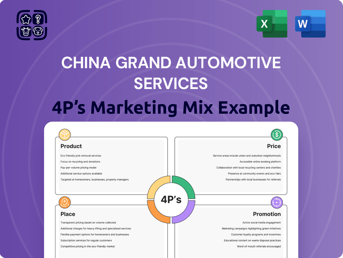 China Grand Automotive Services Marketing Mix