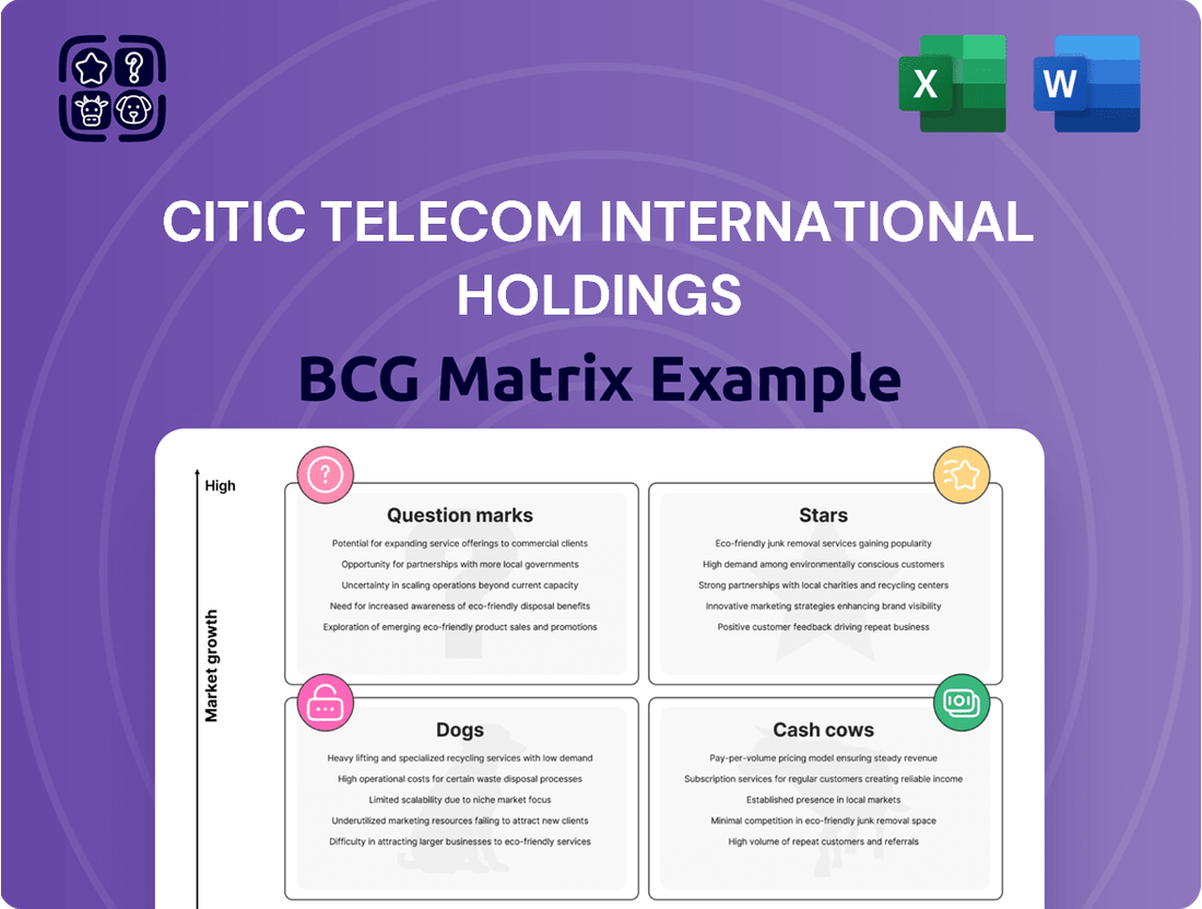 CITIC Telecom International Holdings Boston Consulting Group Matrix