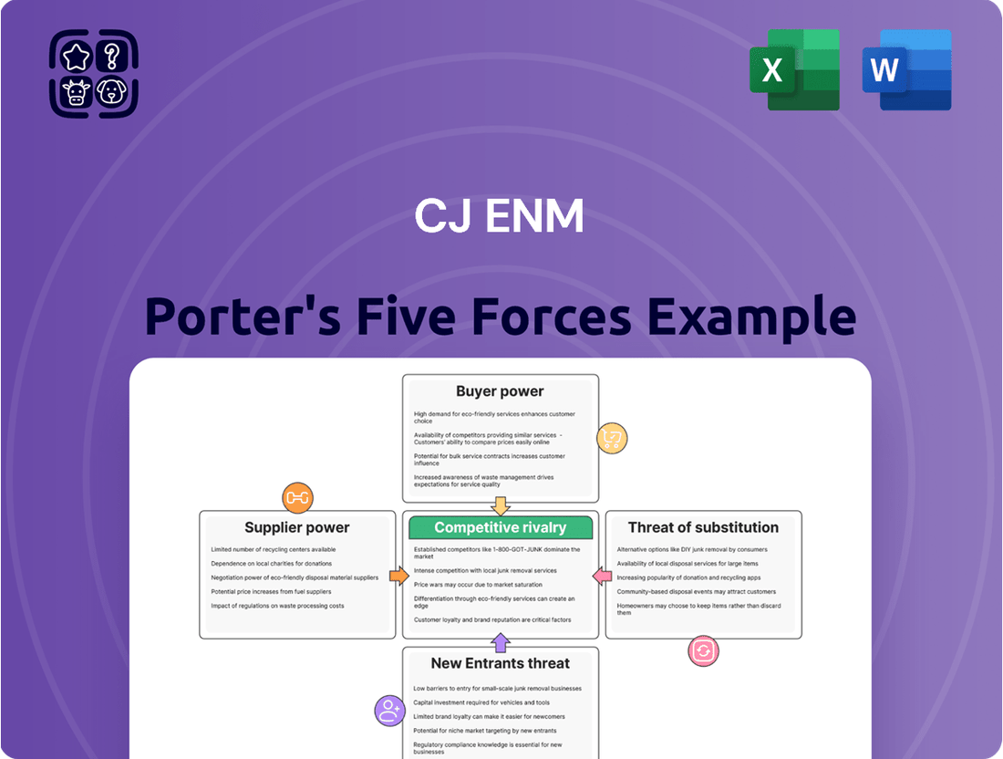 CJ ENM Porter's Five Forces Analysis