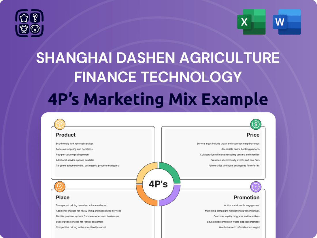 Shanghai Dashen Agriculture Finance Technology Marketing Mix