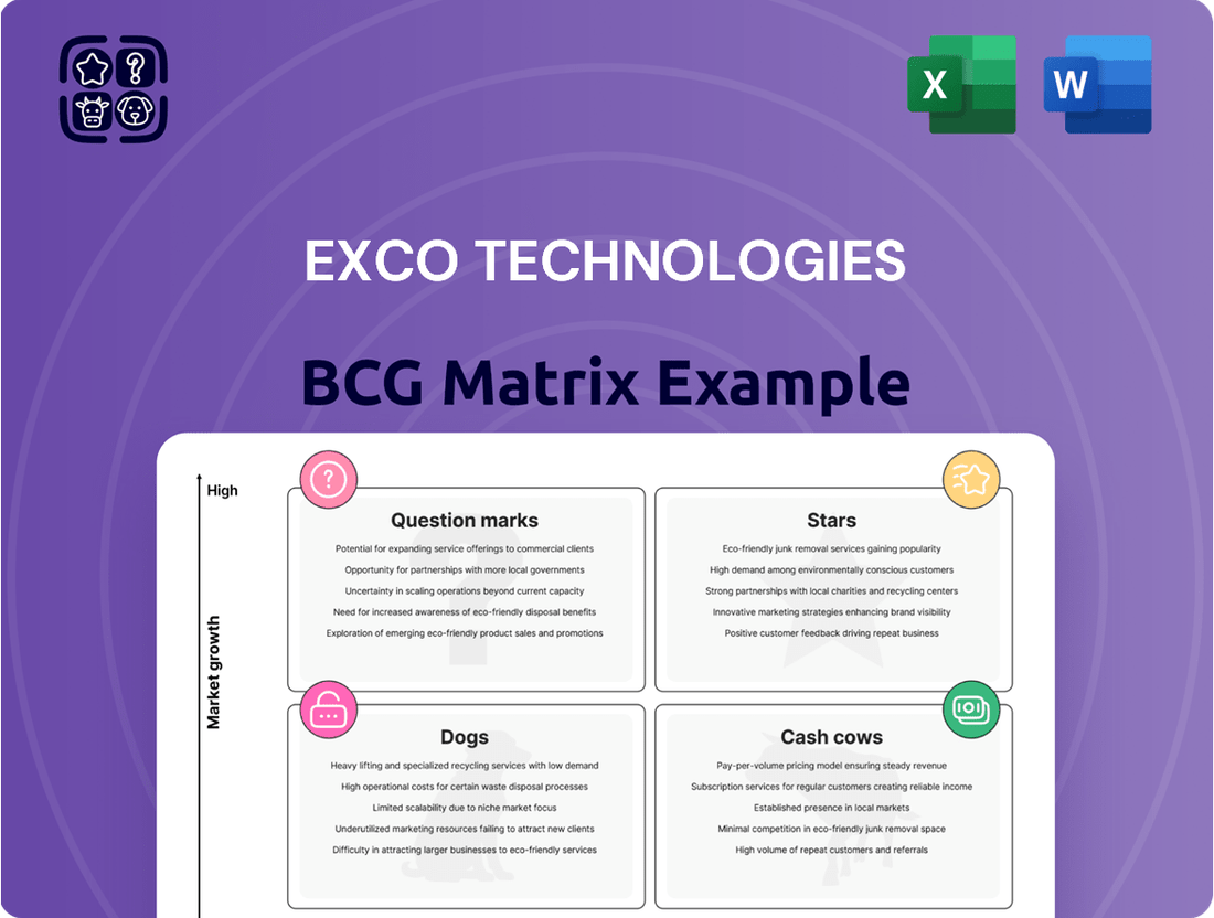 Exco Technologies Boston Consulting Group Matrix