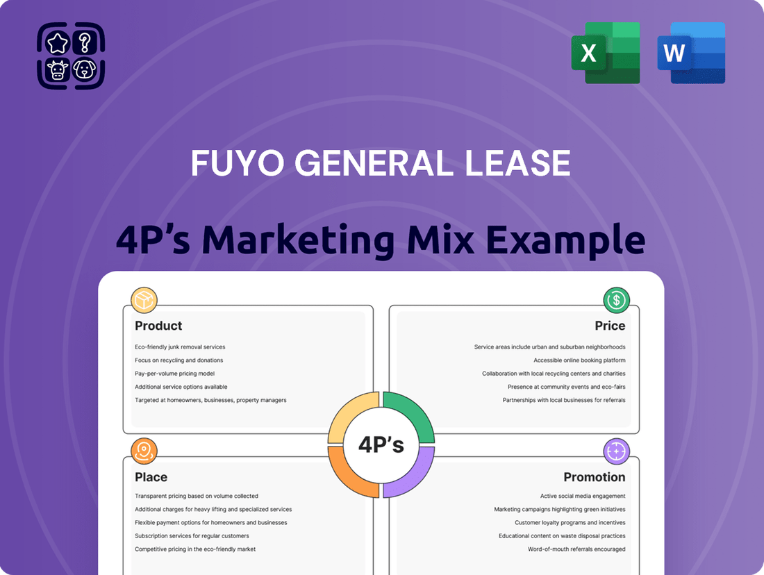 Fuyo General Lease Marketing Mix