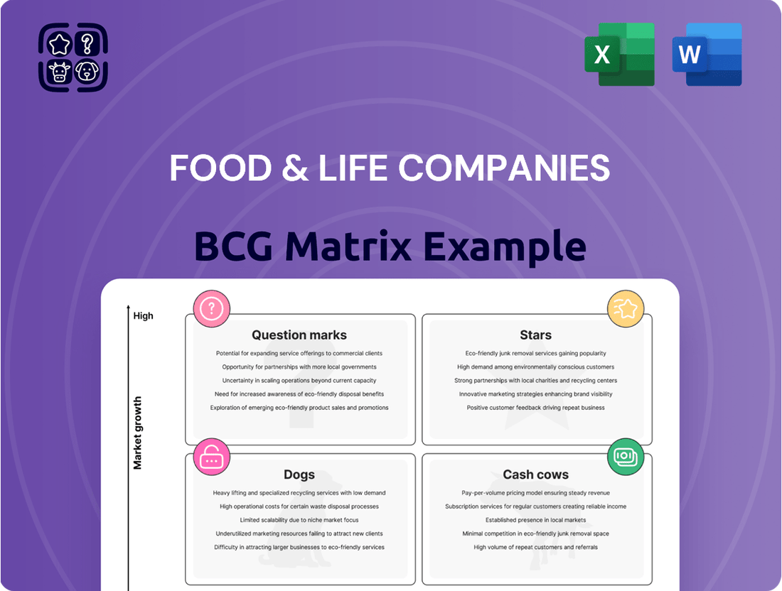 Food & Life Companies Boston Consulting Group Matrix