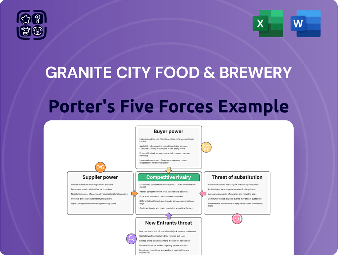 Granite City Food & Brewery Porter's Five Forces Analysis