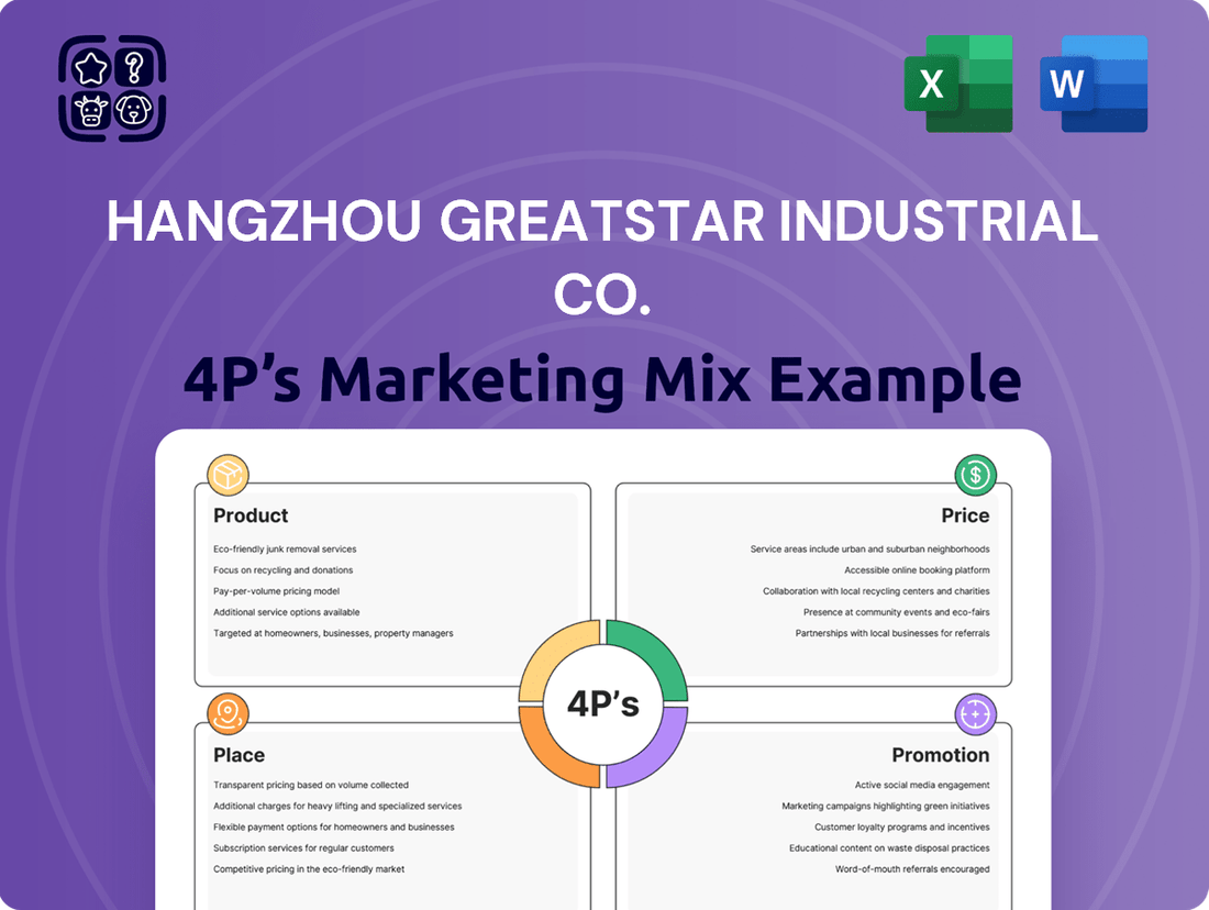 Hangzhou GreatStar Industrial Co. Marketing Mix