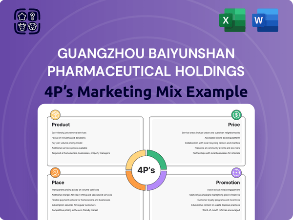 Guangzhou Baiyunshan Pharmaceutical Holdings Marketing Mix
