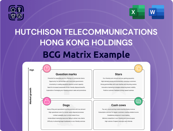 Hutchison Telecommunications Hong Kong Holdings Boston Consulting Group Matrix
