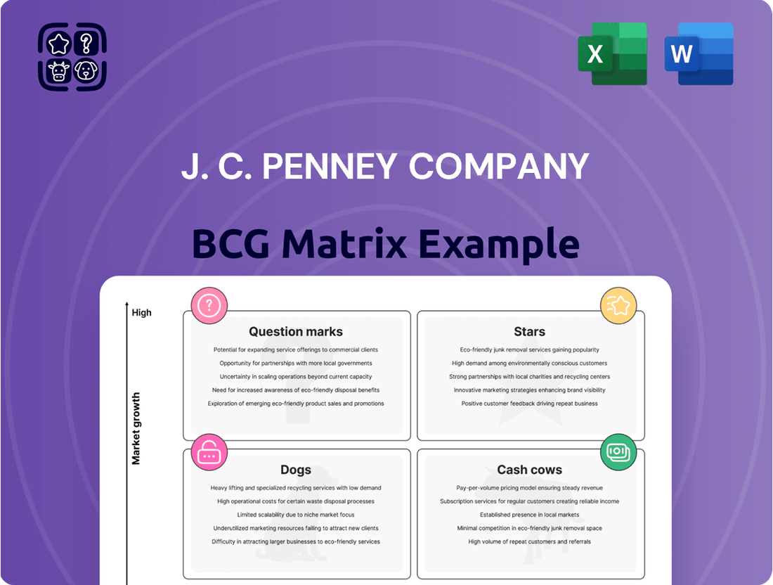 J. C. Penney Company Boston Consulting Group Matrix
