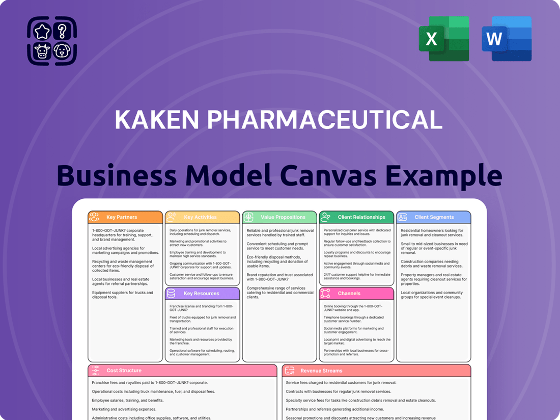 Kaken Pharmaceutical Business Model Canvas