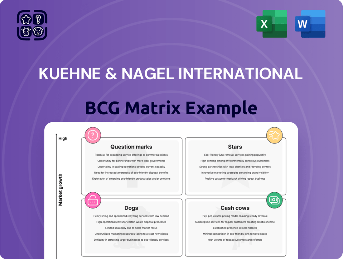 Kuehne & Nagel International Boston Consulting Group Matrix