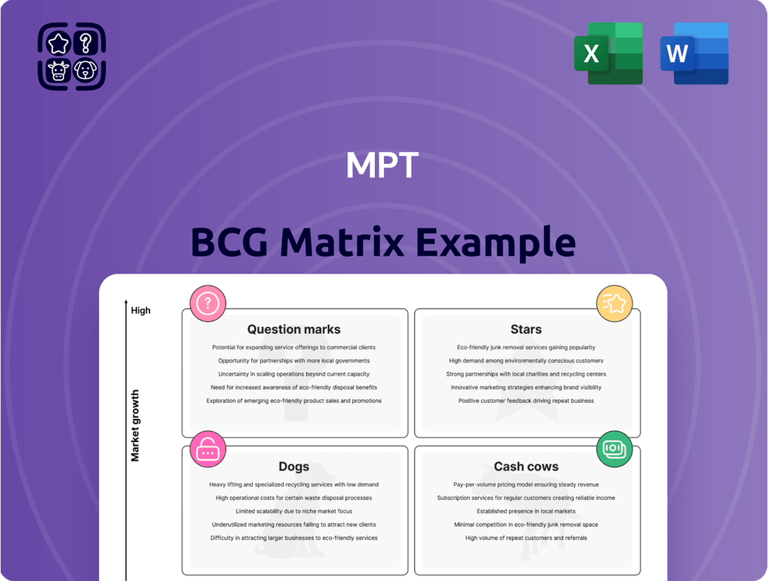 MPT Boston Consulting Group Matrix