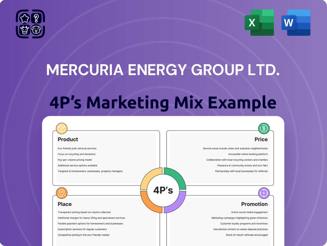 Mercuria Energy Group Ltd. Marketing Mix