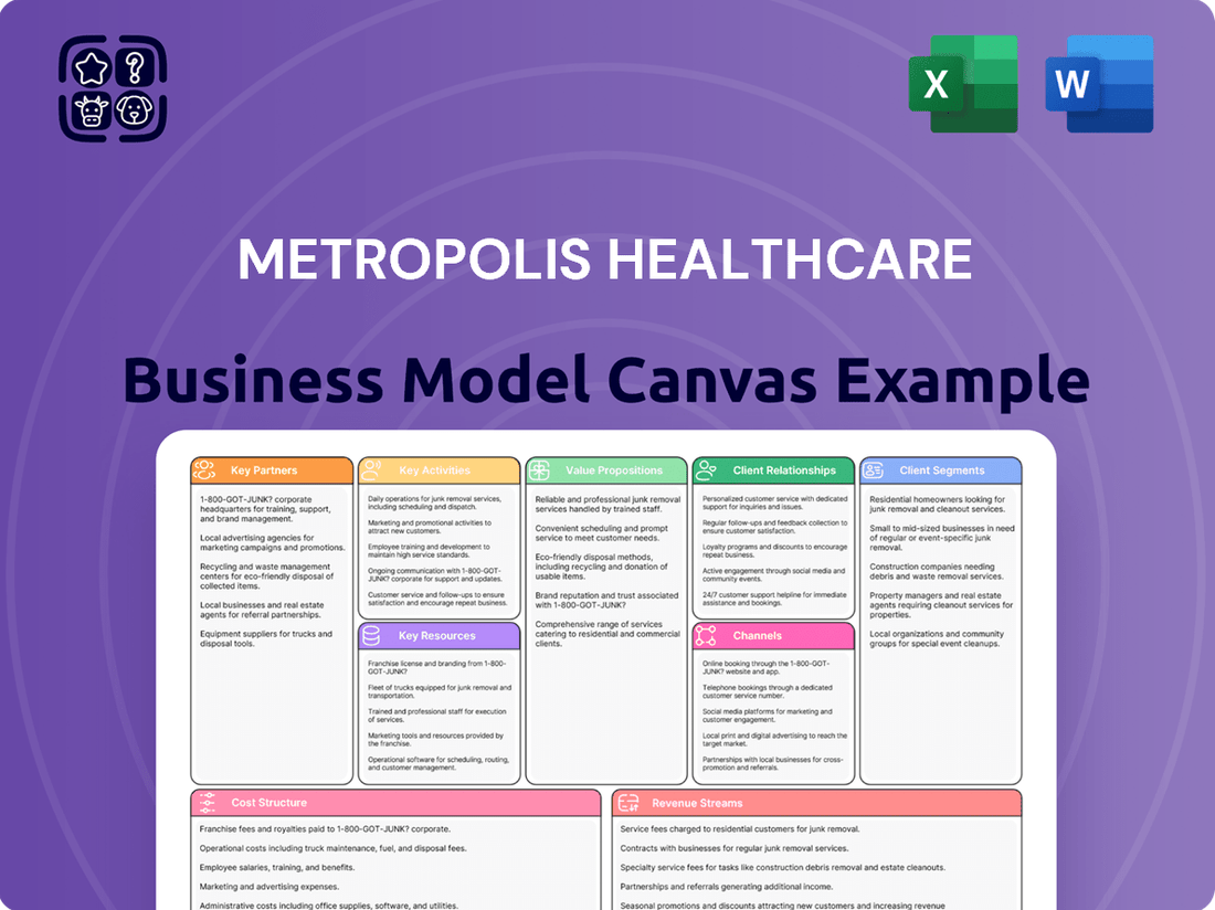Metropolis Healthcare Business Model Canvas