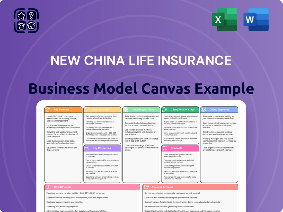 New China Life Insurance Business Model Canvas