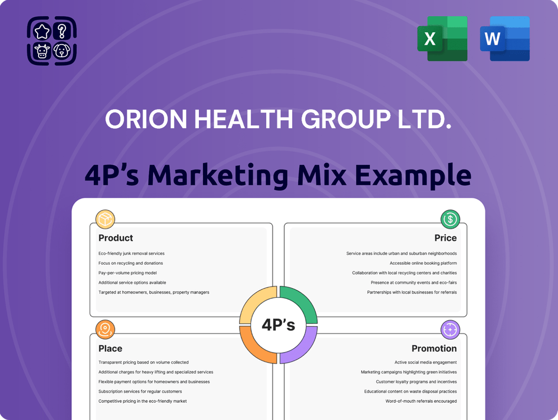 Orion Health Group Ltd. Marketing Mix