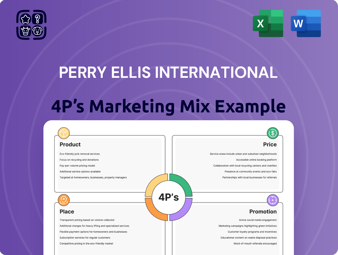 Perry Ellis International Marketing Mix