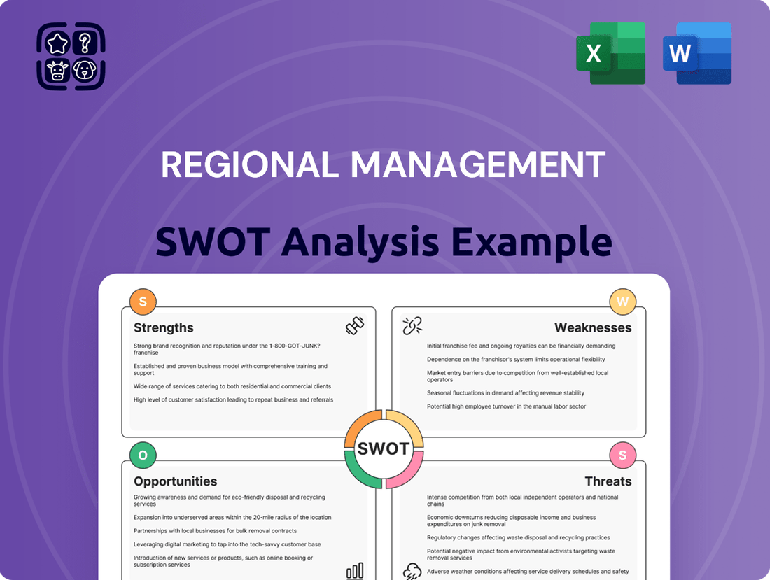 Regional Management SWOT Analysis