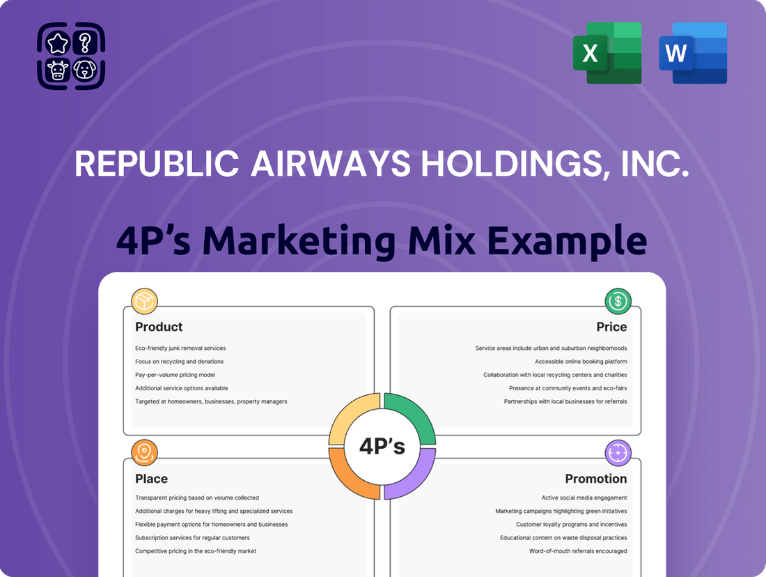 Republic Airways Holdings, Inc. Marketing Mix