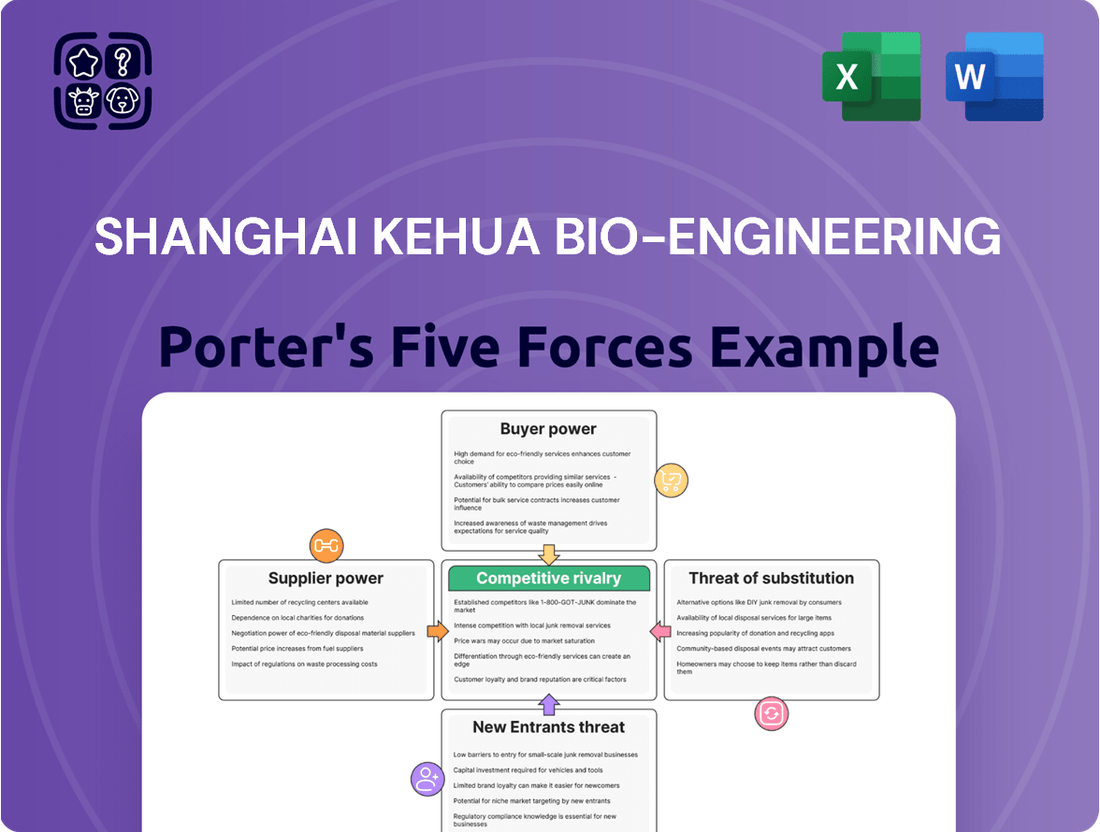 Shanghai Kehua Bio-engineering Porter's Five Forces Analysis