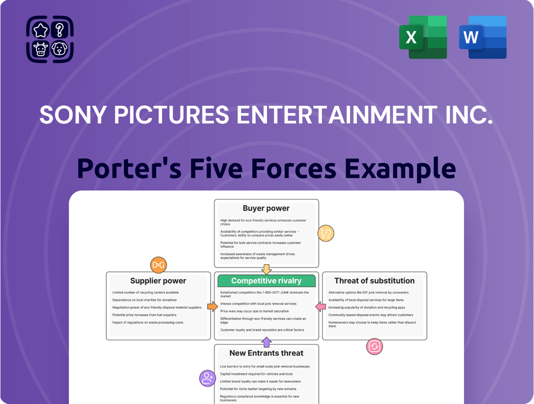 Sony Pictures Entertainment Inc. Porter's Five Forces Analysis