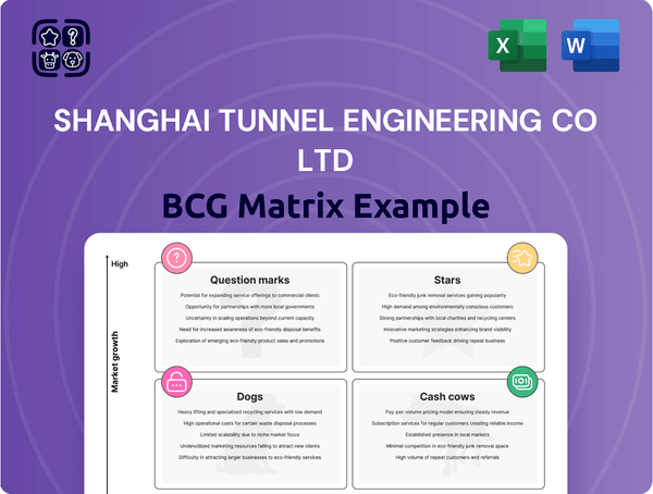 Shanghai Tunnel Engineering Co Ltd Boston Consulting Group Matrix
