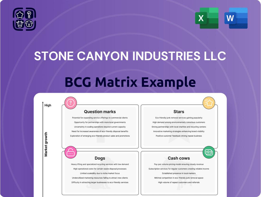 Stone Canyon Industries LLC Boston Consulting Group Matrix