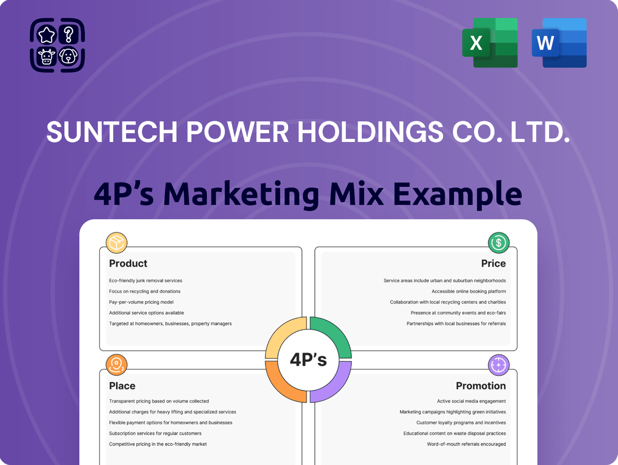 Marketing Mix Analysis of Suntech Power Holdings Co. Ltd. – MatrixBCG.com