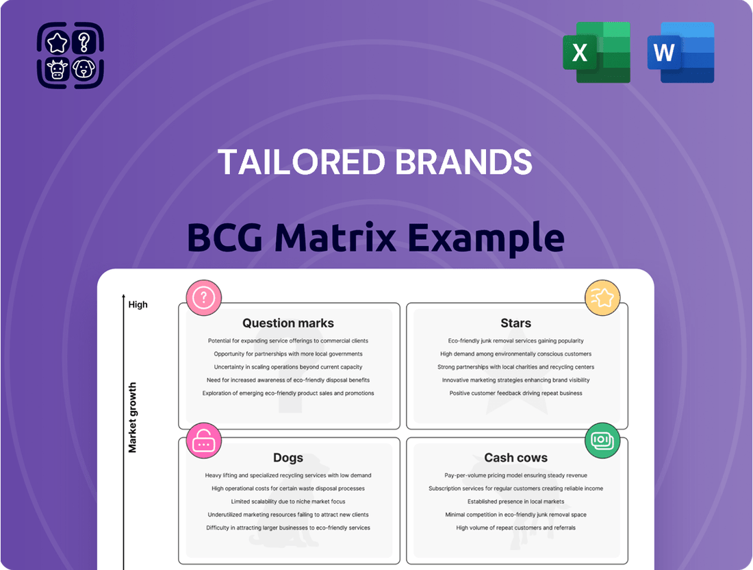 Tailored Brands Boston Consulting Group Matrix
