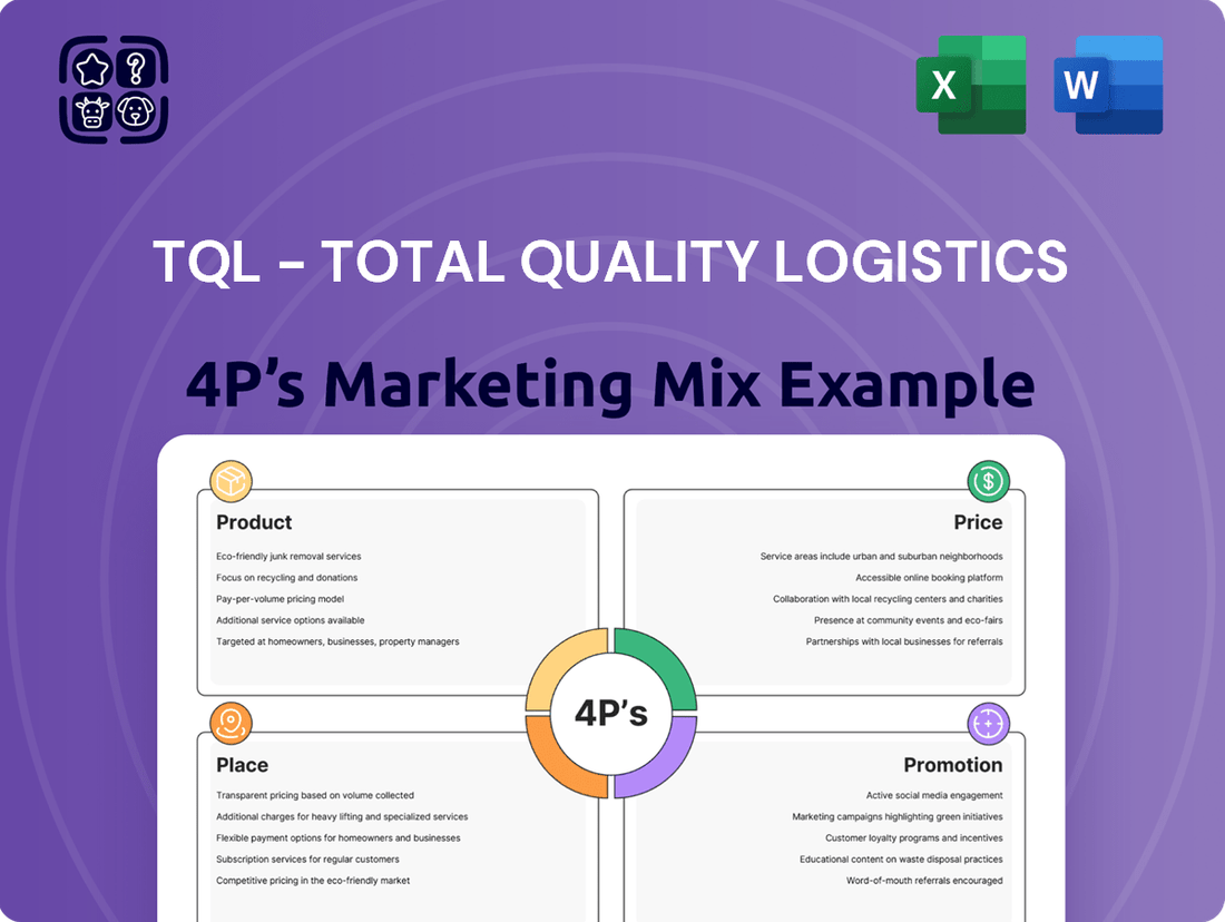 TQL - Total Quality Logistics Marketing Mix