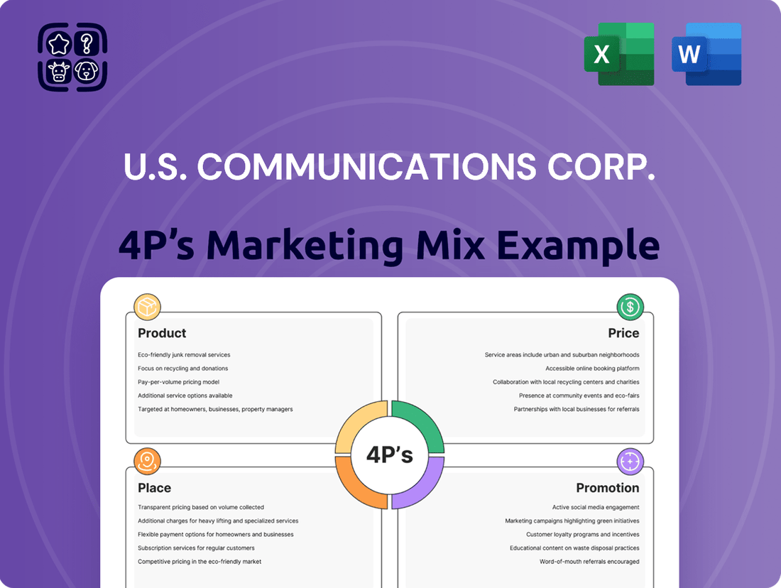 U.S. Communications Corp. Marketing Mix