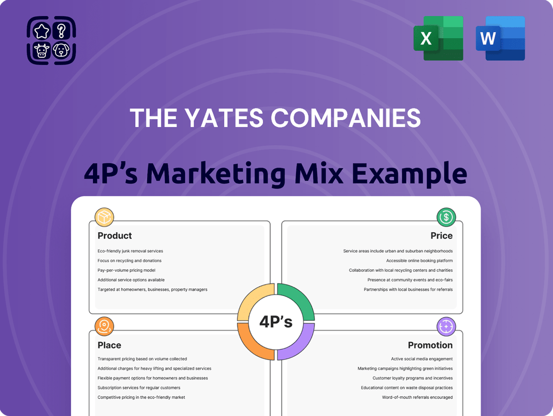 The Yates Companies Marketing Mix
