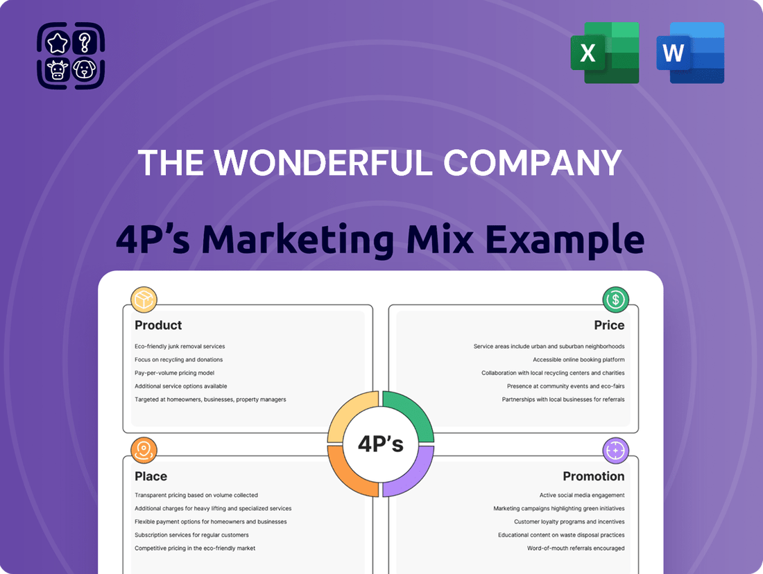 The Wonderful Company Marketing Mix